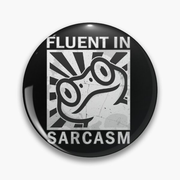 Item preview, Fluent in sarcasm - Frog designed and sold by ValentinaHramov.