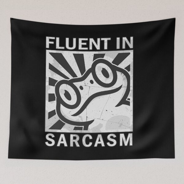 Item preview, Fluent in sarcasm - Frog designed and sold by ValentinaHramov.
