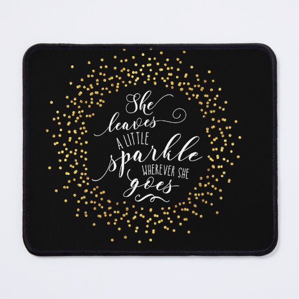 Item preview, She Leaves a Little Sparkle Faux Gold designed and sold by Star Stream Design.