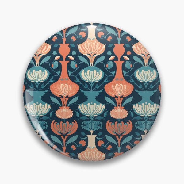 Item preview, Vintage Vase Florals with Mary Quant Flair designed and sold by TopArtsy.
