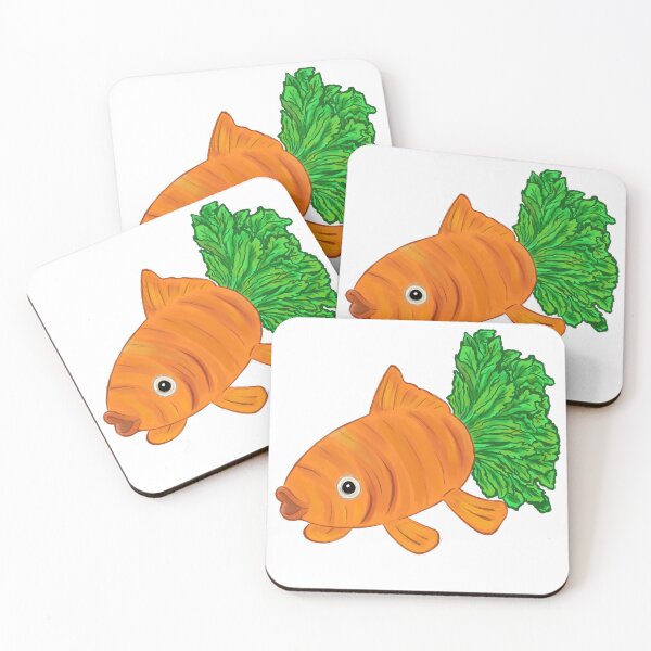 Item preview, Carrot Fish - Vegetable Goldfish - Adorable Veggie Fish designed and sold by BunnyBizarre.