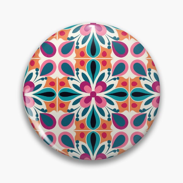 Item preview, Vibrant Mary Quant-Inspired Jumbo Florals designed and sold by TopArtsy.