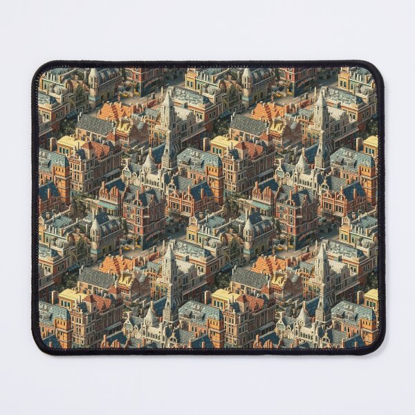 Item preview, Pixelated Victorian Skyline designed and sold by PixelPatchwork.