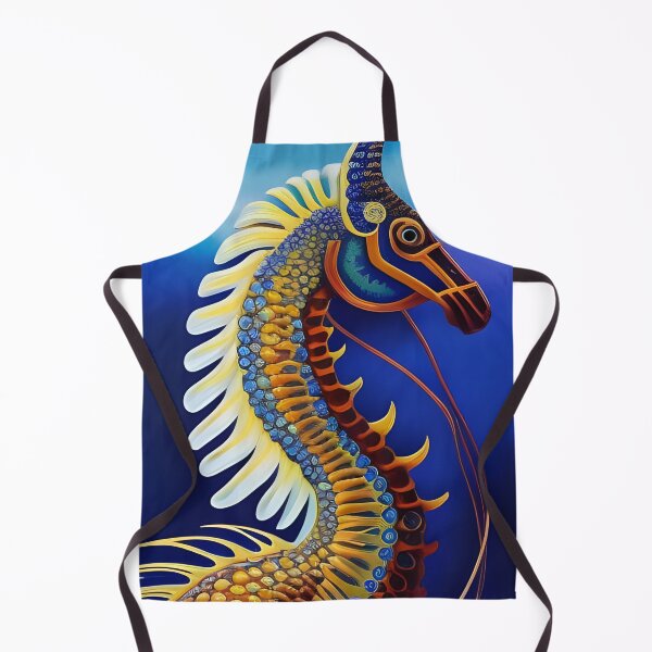 Aperçu de l'œuvre Portrait d'hippocampe, empâtement, Ai Generated Art créée et vendue par ACC .