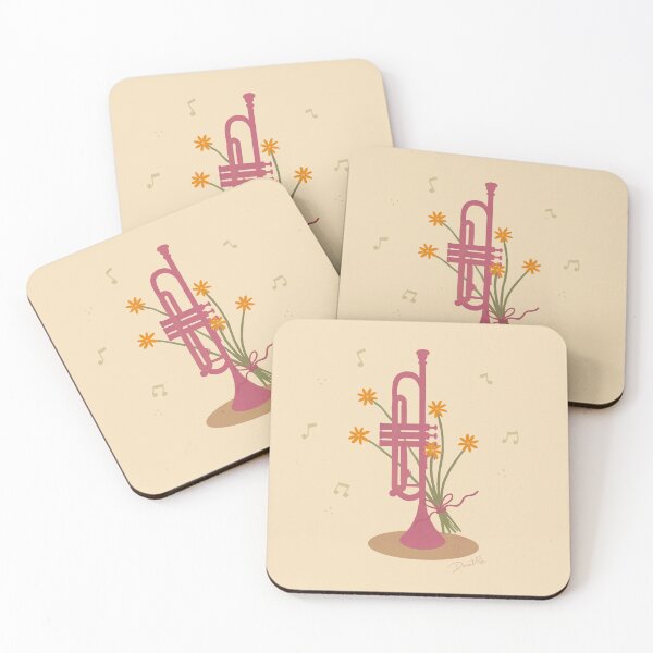 Item preview, Blooming Jazz Trumpet ~ Music Inspired Art Print designed and sold by Danvrie.