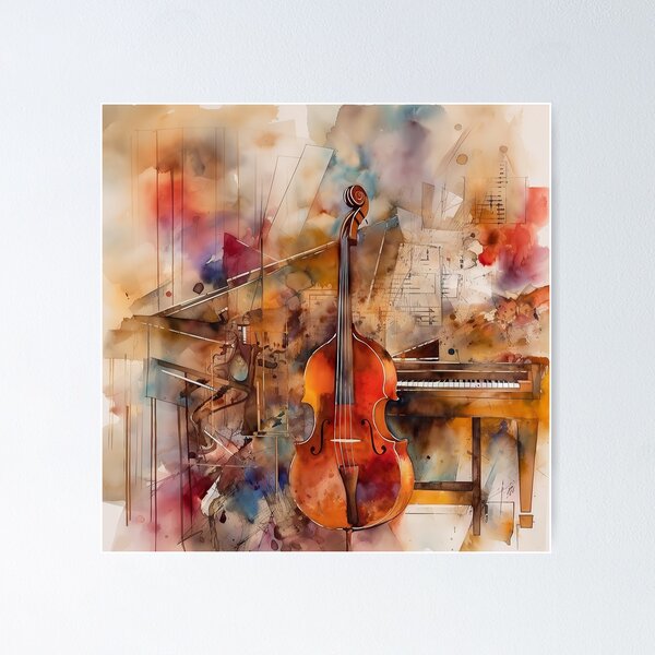 Abstract painting Music of the soul #22 Poster