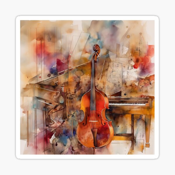 Abstract painting Music of the soul #22 Sticker