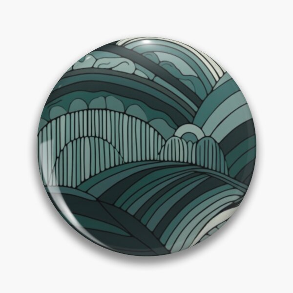 Item preview, Detailed Green Wave Pattern designed and sold by colorcraze-.