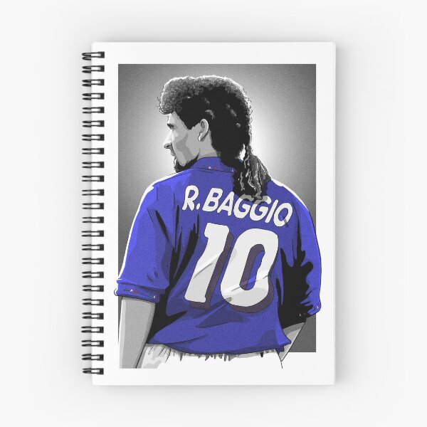 Item preview, Roberto Baggio - Italy Azzurri Football Artwork designed and sold by barrymasterson.