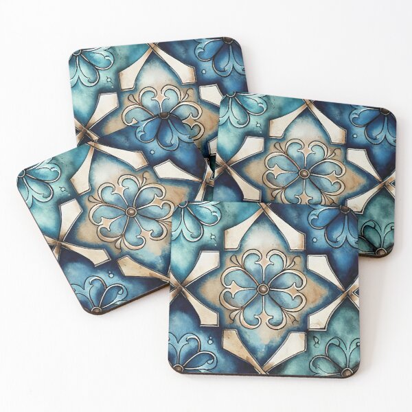 Item preview, Retro Tile Pattern 4 designed and sold by Gypsykiss.