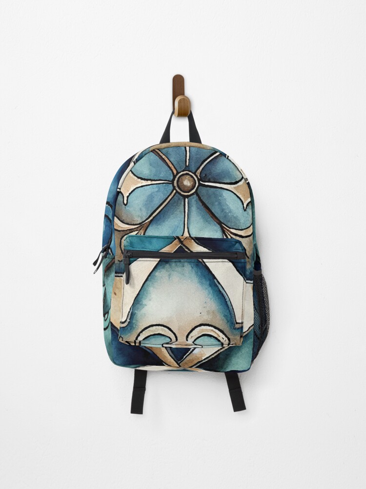 Thumbnail 1 of 3, Backpack, Retro Tile Pattern 4 designed and sold by Gypsykiss.