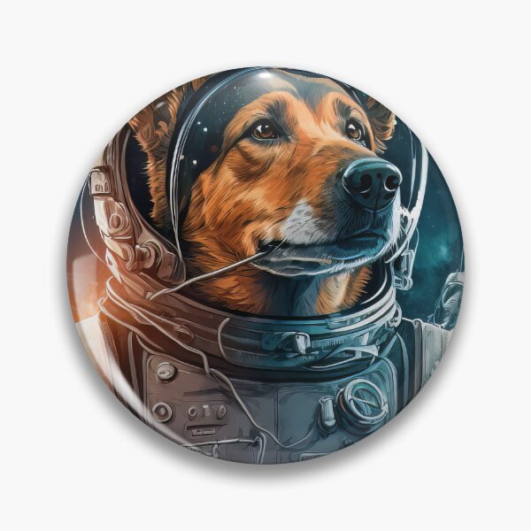 Item preview, Space Dog Mode in a Space Suit Staring through stars and planet designed and sold by Tatsme.