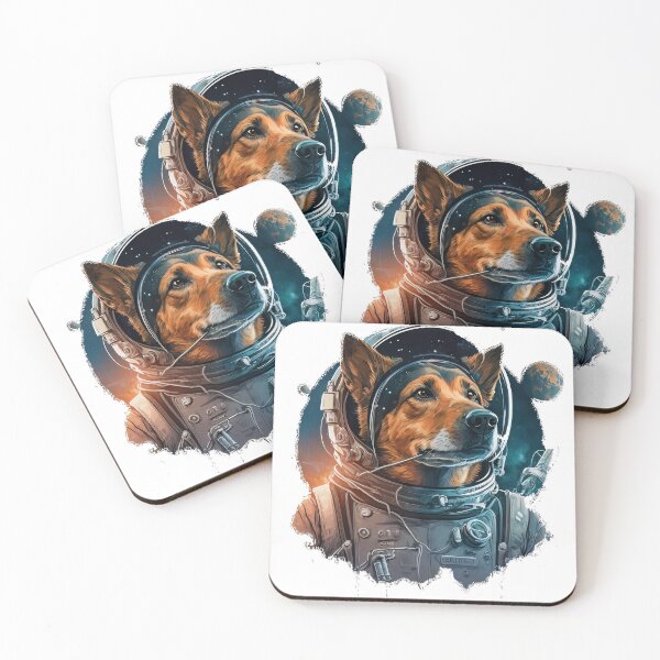 Item preview, Space Dog Mode in a Space Suit Staring through stars and planet designed and sold by Tatsme.