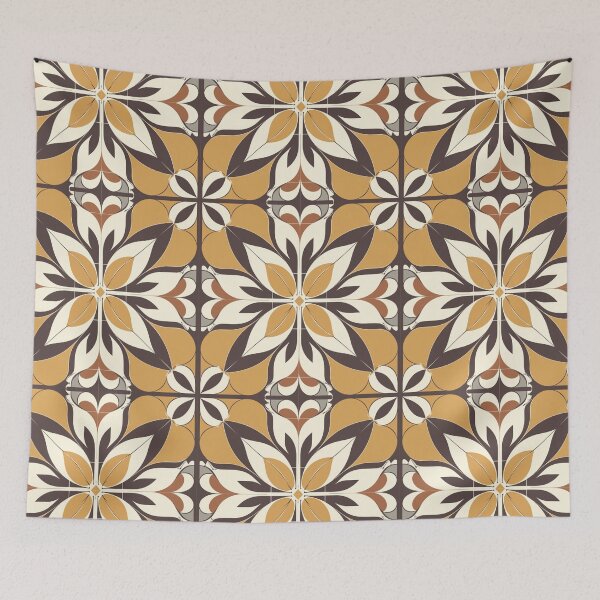 Item preview, Autumnal Oversized Florals Inspired by Mary Quant designed and sold by TopArtsy.