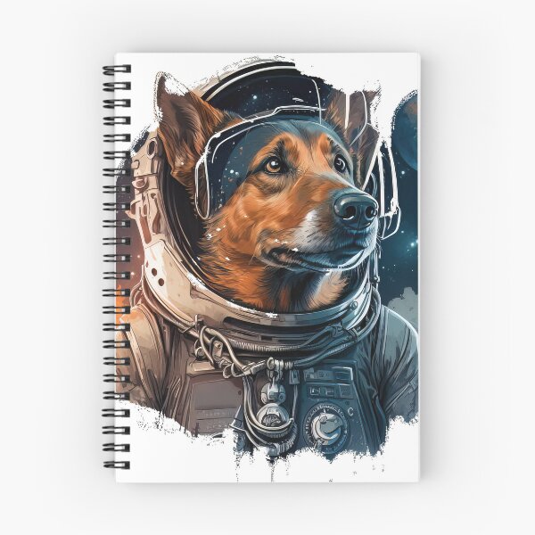 Item preview, Space dog mode on travel in a space suit across planets designed and sold by Tatsme.