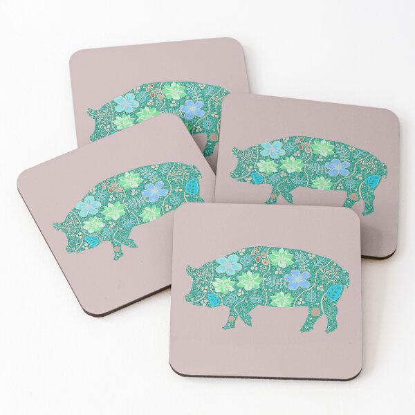 Item preview, Green Glitter Pig designed and sold by Artful Things.
