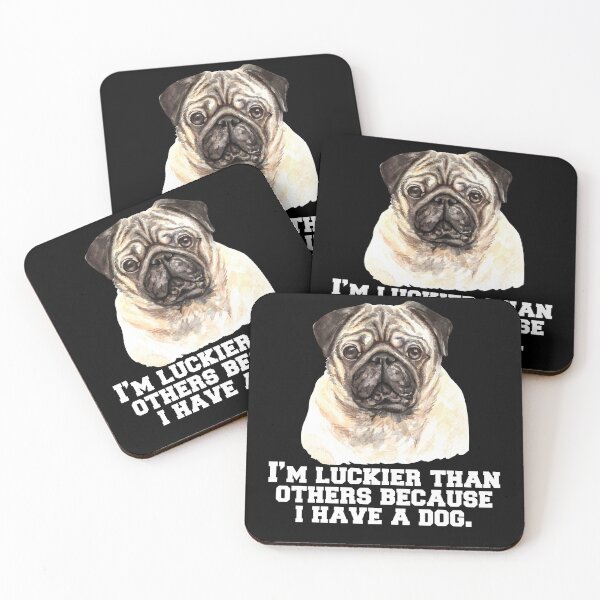 Item preview, Pug Dog Owner I’m Luckier Than Others Because I Have A Dog  designed and sold by fantasticdesign.