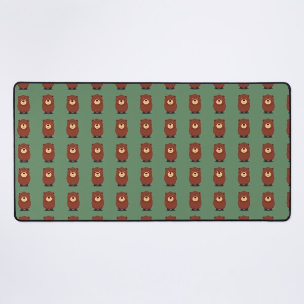Item preview, Vector Happy Bear Pattern on Green Background designed and sold by Aaron2610.