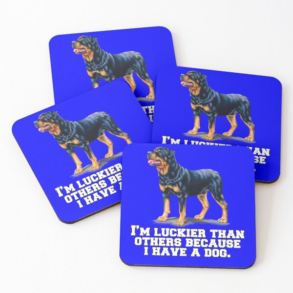 Item preview, Rottweiler Dog Owner I’m Luckier Than Others Because I Have A Dog designed and sold by fantasticdesign.