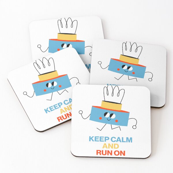 Item preview, Keep Calm and Run On | Childrens Sports Funny Running Runner Marathon  designed and sold by Amir Abou-Roumié.