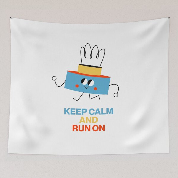 Item preview, Keep Calm and Run On | Childrens Sports Funny Running Runner Marathon  designed and sold by Amir Abou-Roumié.
