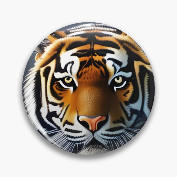 Artikelvorschau, Tigerportrait, pastos, Ai Generated Art entworfen und verkauft von ACC .