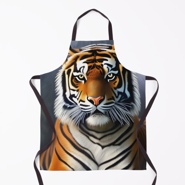 Artikelvorschau, Tigerportrait, pastos, Ai Generated Art entworfen und verkauft von ACC .