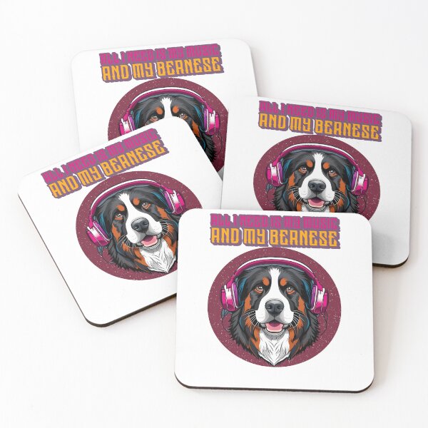 Item preview, All I Need is My Music and My Bernese – Funny Bernese  designed and sold by Queen1120.