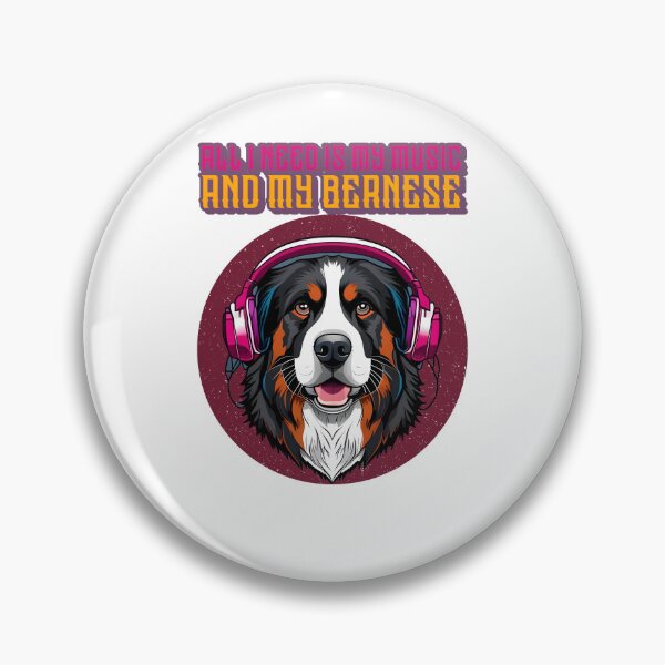 Item preview, All I Need is My Music and My Bernese – Funny Bernese  designed and sold by Queen1120.