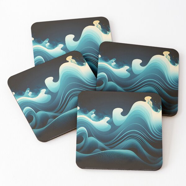 Item preview, Abstract sea waves designed and sold by NavyPanda.