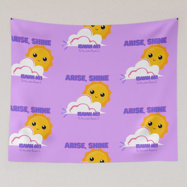 Item preview, Isaiah 60:1 (Kawaii) - Purple | Pink designed and sold by TheReporter1.