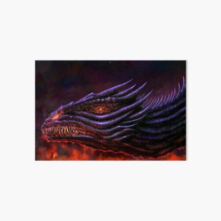 Black Dragon Art Board Print