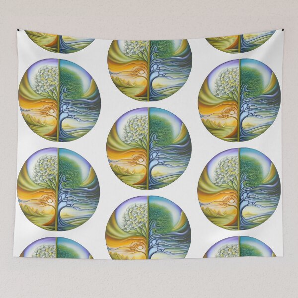 Item preview, 4 Seasons A Visionary Style AI Digital Art Print designed and sold by KLP-Magick.