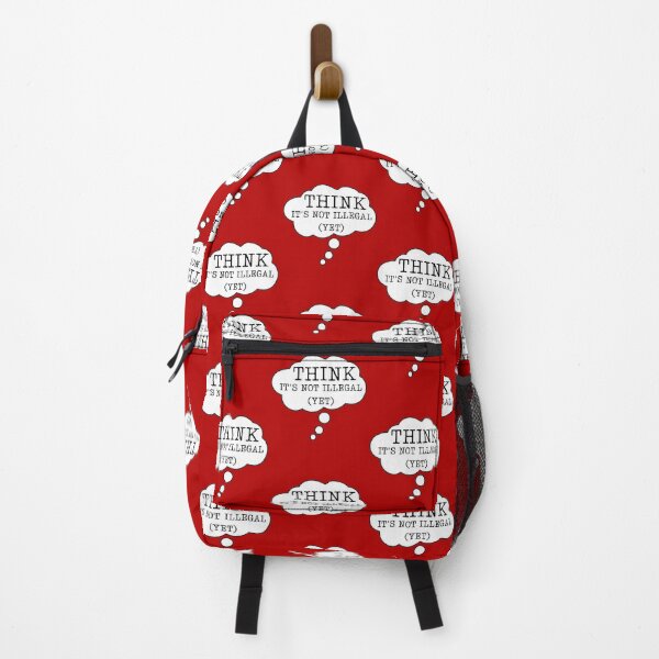 Item preview, Retro Typewriter Font "Think - It's Not Illegal (Yet)" in Thought Bubble Design designed and sold by ElLocoMus.