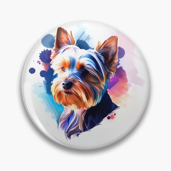 Item preview, Watercolor Cute Yorkshire Terrier Yorkie Portrait designed and sold by kwillhoite.