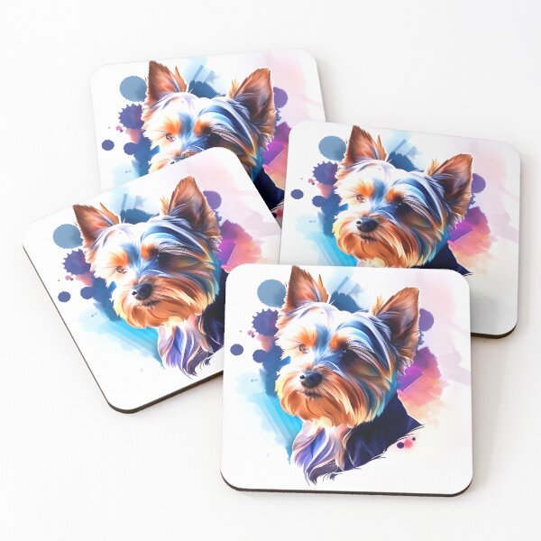 Item preview, Watercolor Cute Yorkshire Terrier Yorkie Portrait designed and sold by kwillhoite.