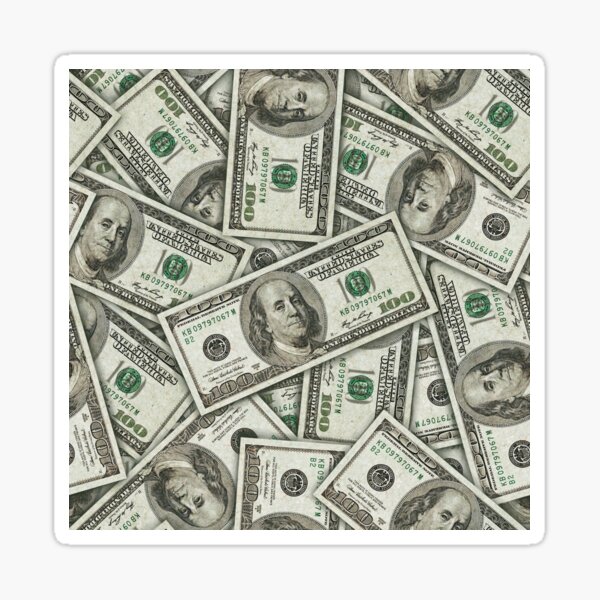 Stack of Hundred Dollar Bills Money Sticker – Dryp Factory