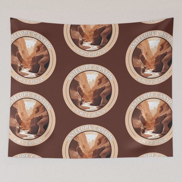 Item preview, Antelope Canyon Arizona Retro Badge designed and sold by KrisSidDesigns.