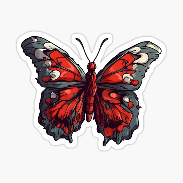 Item preview, Corrupt Butterfly designed and sold by BadOmenStickers.