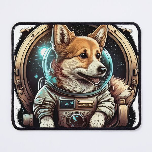 Item preview, Space Corgi Dog Travel in Spacesuit Through stars and planet designed and sold by Tatsme.