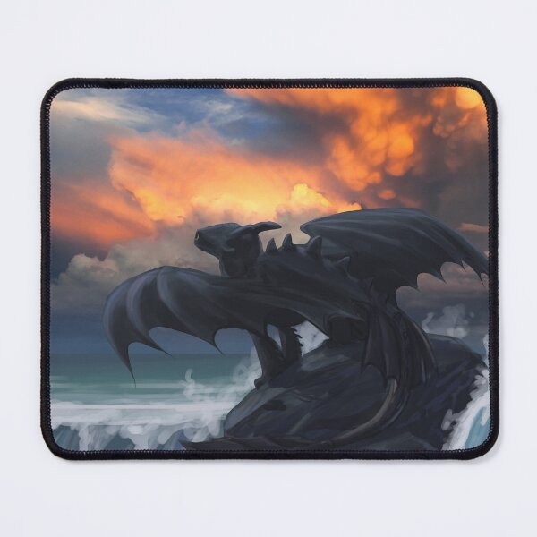 Item preview, Toothless - The Forbidden World - Waterfall Scene Fan Art Painting designed and sold by Jennette Brown.