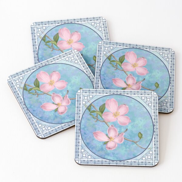 Item preview, Flowering Dogwood - With Border designed and sold by Spennig Aisling Art.