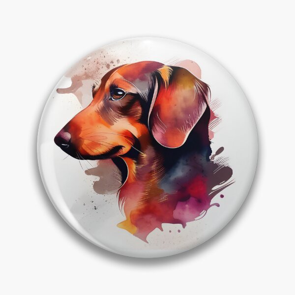 Item preview, Watercolor Cute Dachsund Portrait designed and sold by kwillhoite.