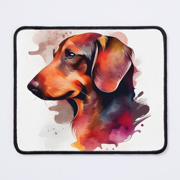 Item preview, Watercolor Cute Dachsund Portrait designed and sold by kwillhoite.