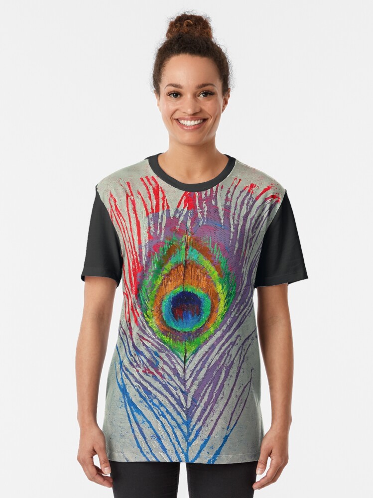 feather t shirt urban outfitters