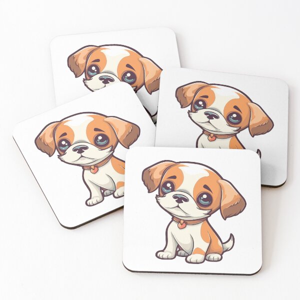 Item preview, Shy baby dog with wagging tails designed and sold by Maycon Arts.