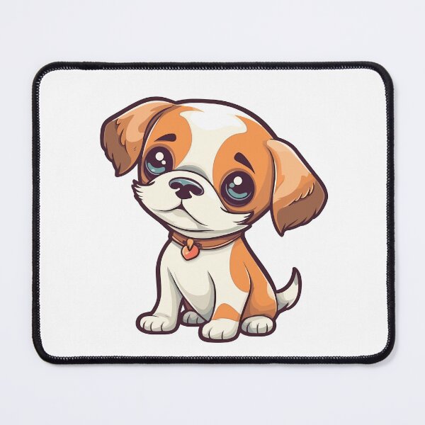 Item preview, Shy baby dog with wagging tails designed and sold by Maycon Arts.