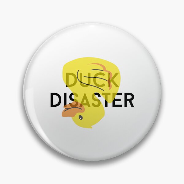 Item preview, duck disaster - alternative animal text graphic v1 white background designed and sold by fishpressink.