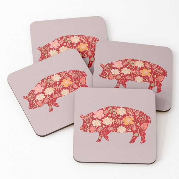 Item preview, red Glitter Pig designed and sold by Artful Things.