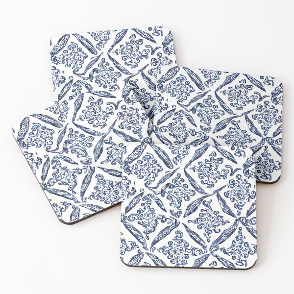 Item preview, Ornamental Blue Pattern designed and sold by Pattrnz.